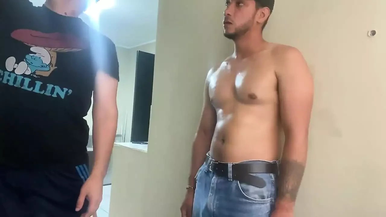 Coworker Receives His First Blowjob